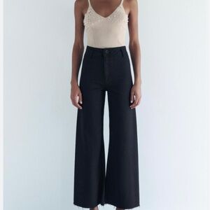 Zara marine jeans black size 10